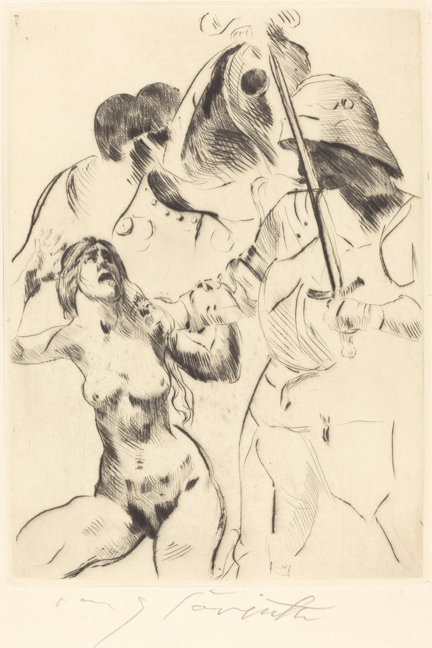 Kvindebortførelse III (bortførelse III) af Lovis Corinth