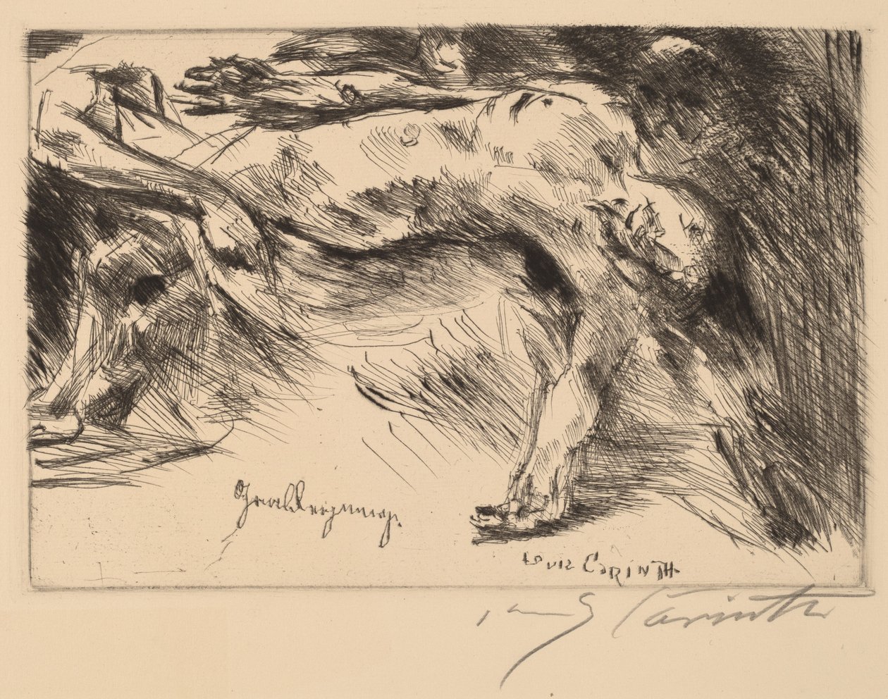 Grablegung begravelse, 1921-1922. af Lovis Corinth
