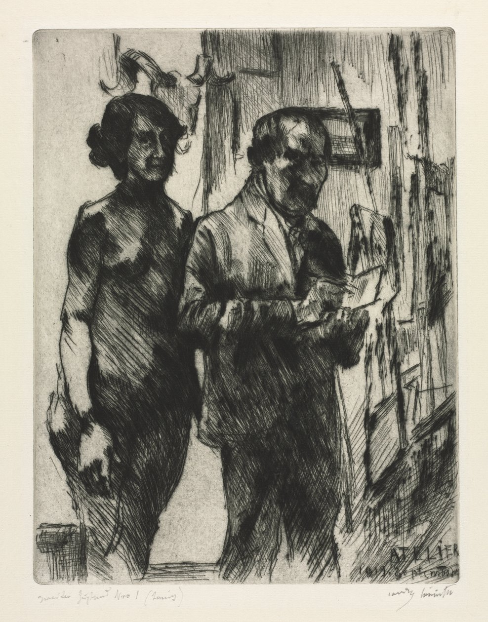 I studiet af Lovis Corinth
