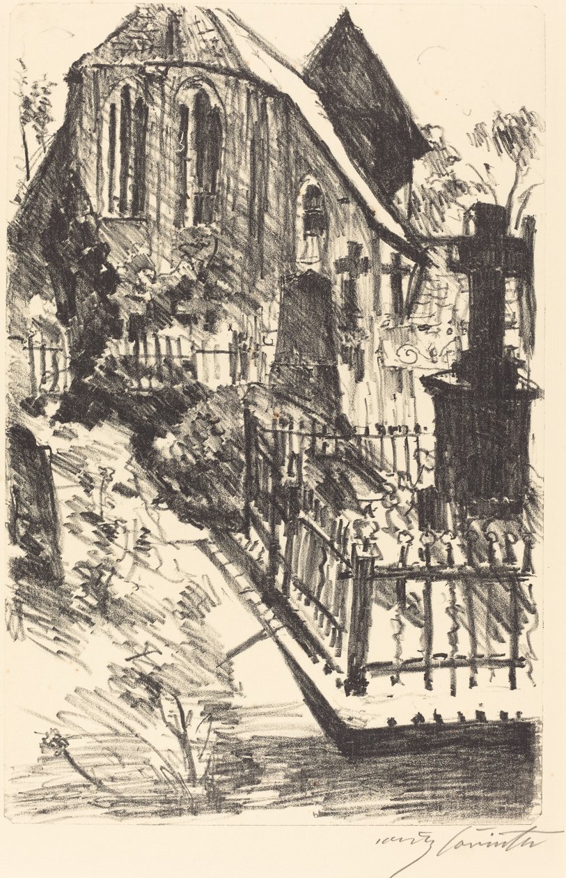 Kirchhof kirkegård, 1916. af Lovis Corinth