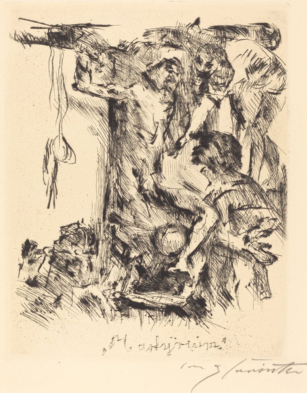 Martyrium Martyrium, 1921. af Lovis Corinth