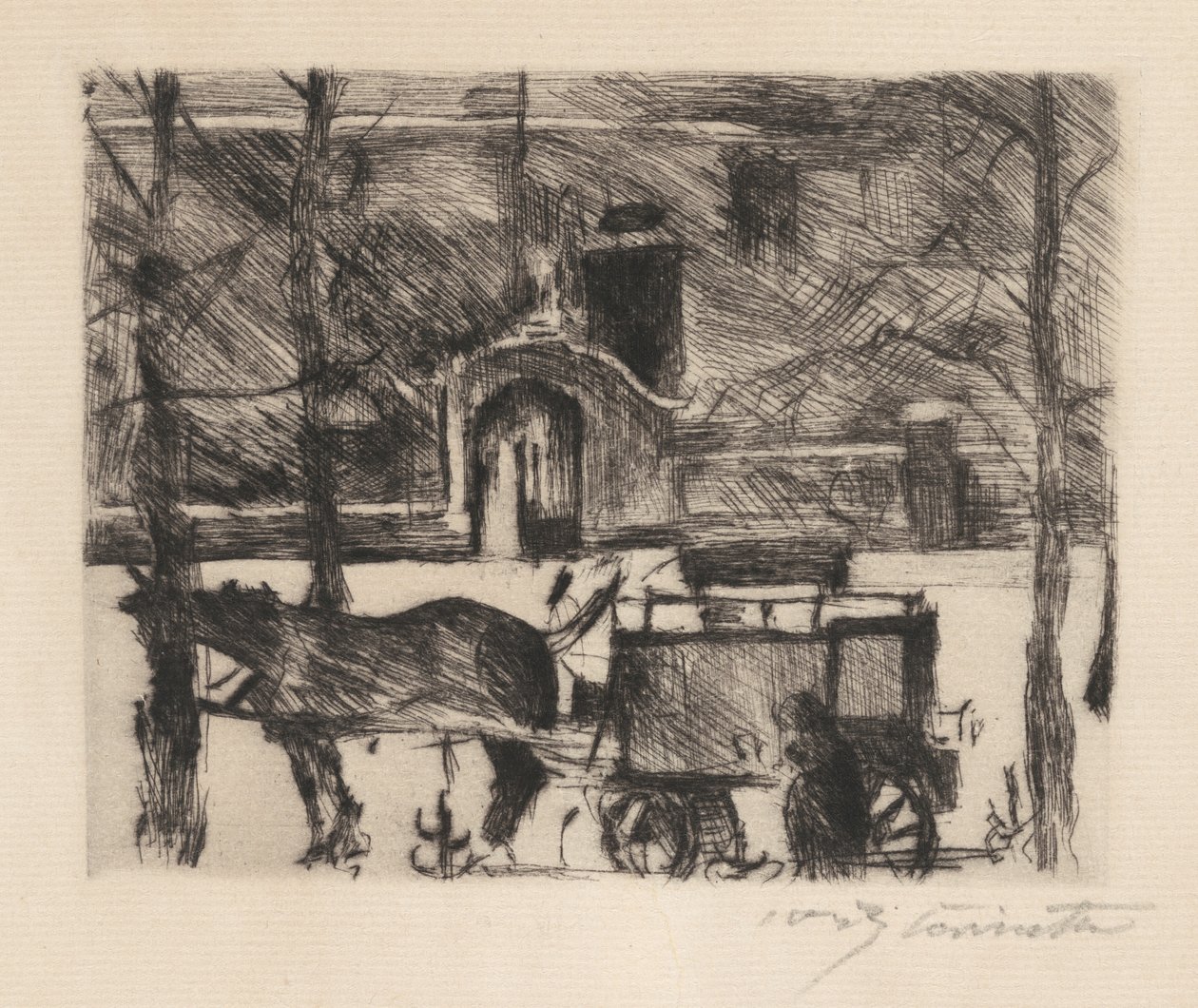 Mælkevogn af Lovis Corinth