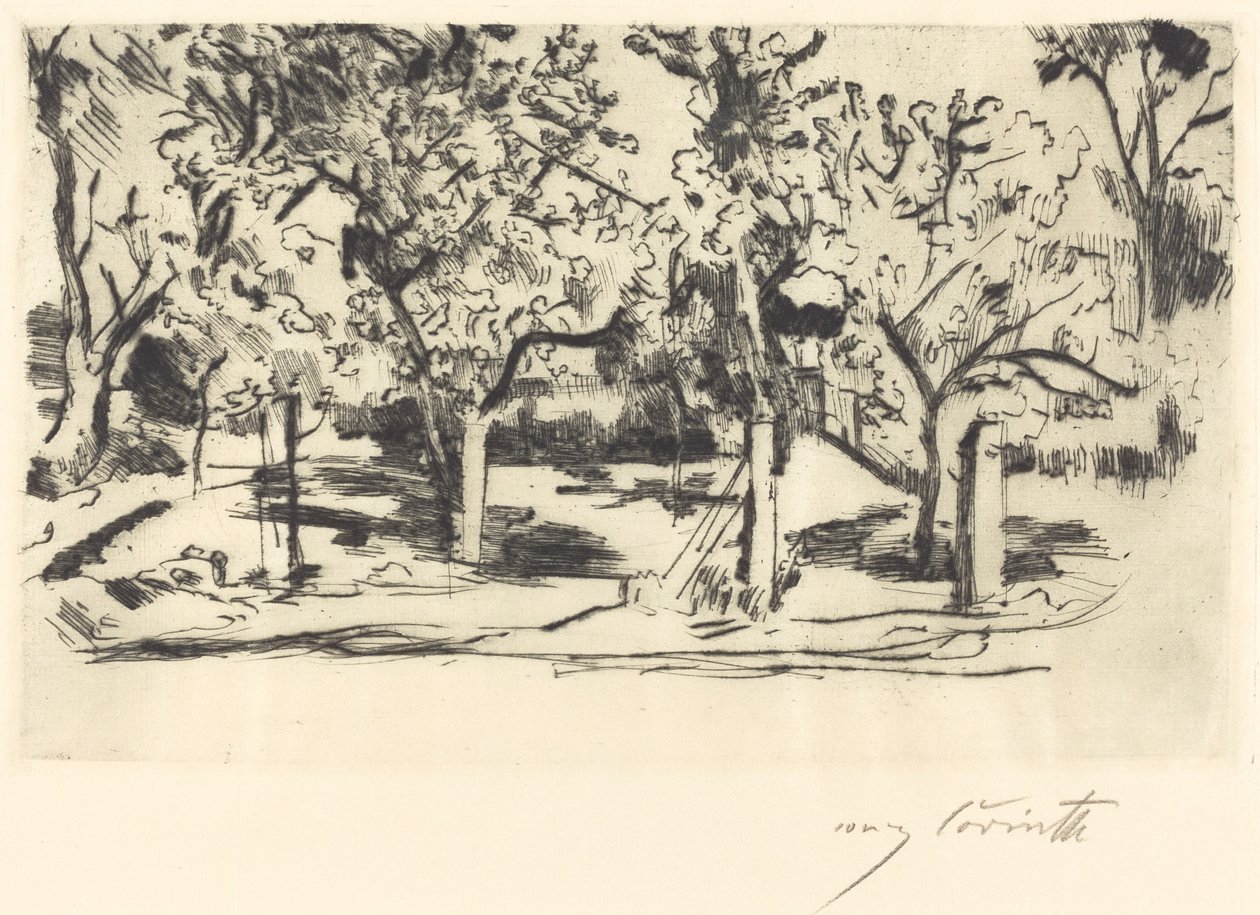 Orchard Orchard, 1918. af Lovis Corinth