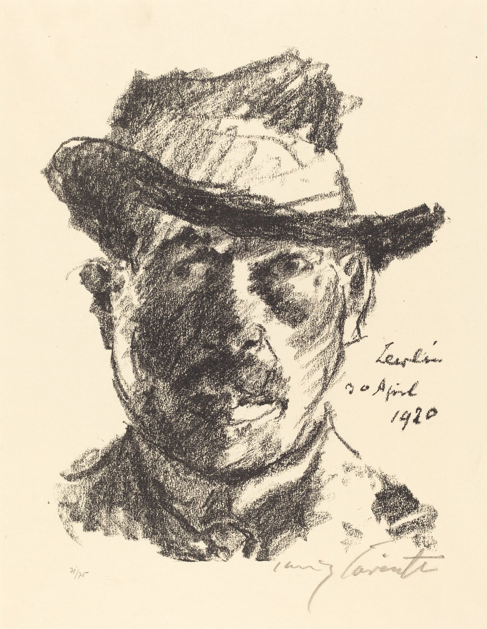 Selvportræt, 1920. af Lovis Corinth
