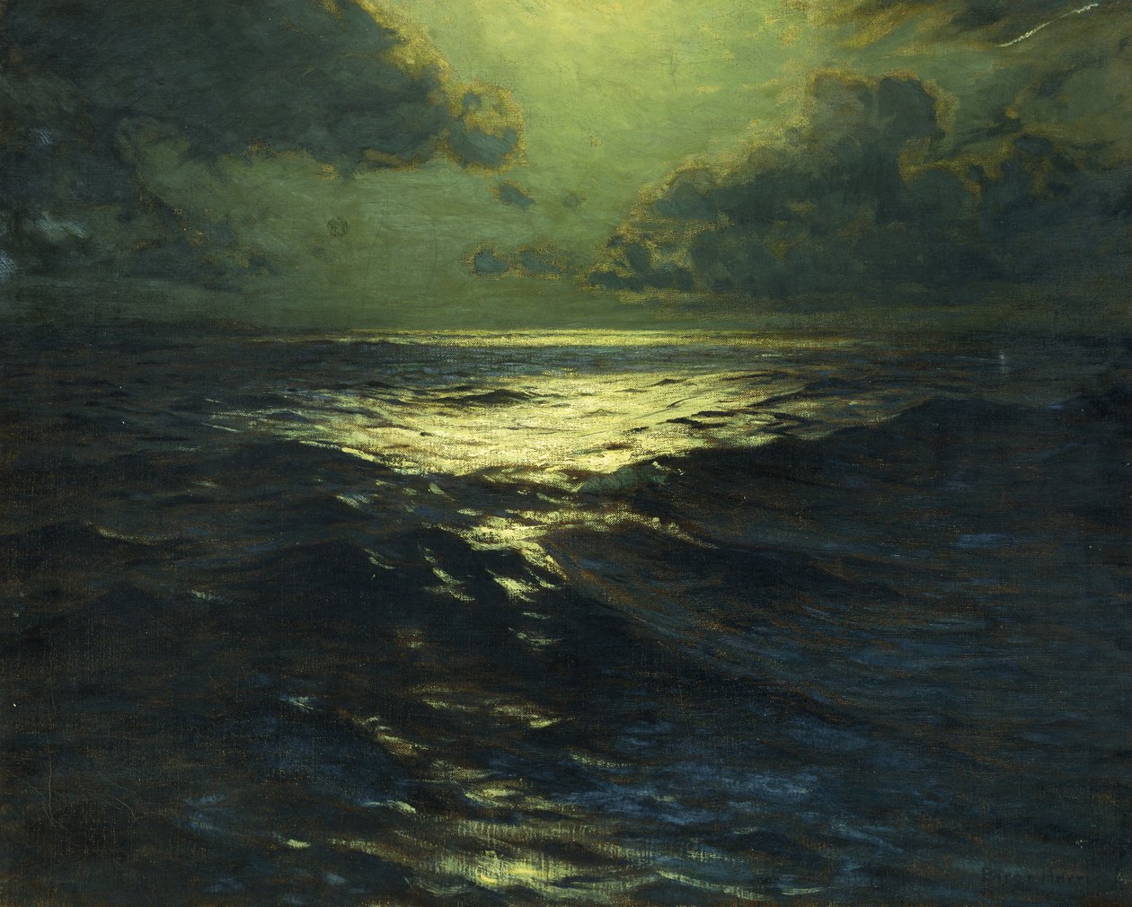 Midocean af Lowell Birge Harrison