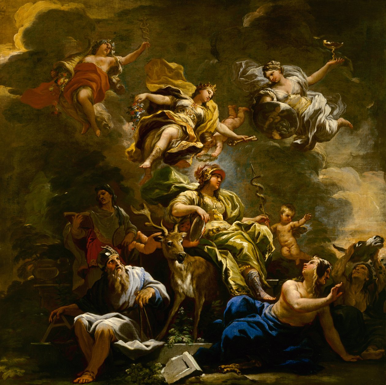 Allegory of Prudence, c.1682 af Luca Giordano