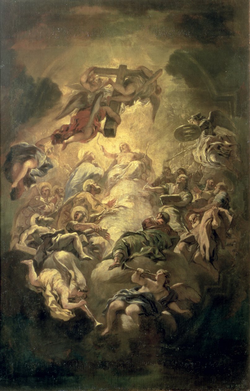 Kristus i herlighed af Luca Giordano