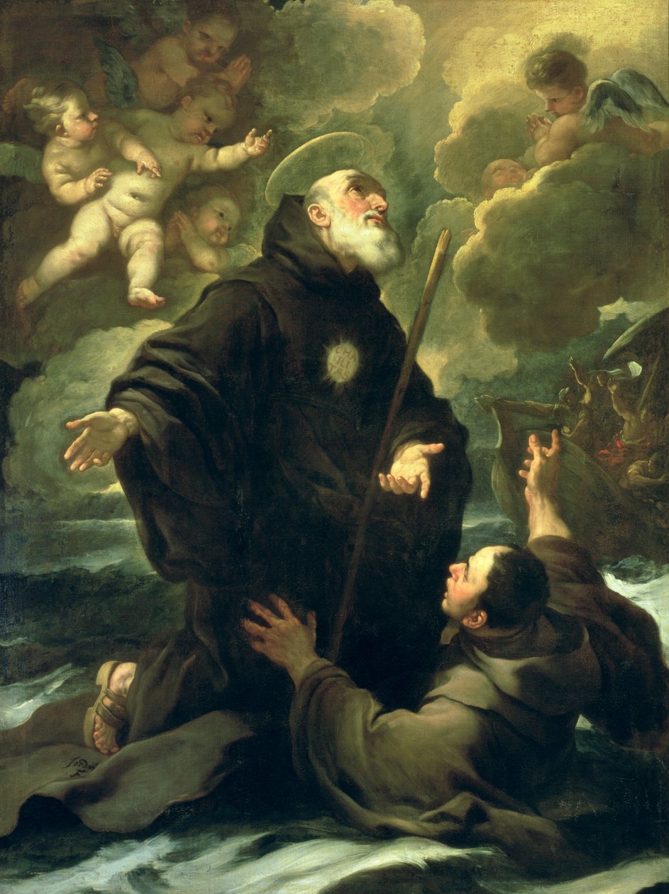 Sankt Frans af Paola, 1416-1507) af Luca Giordano