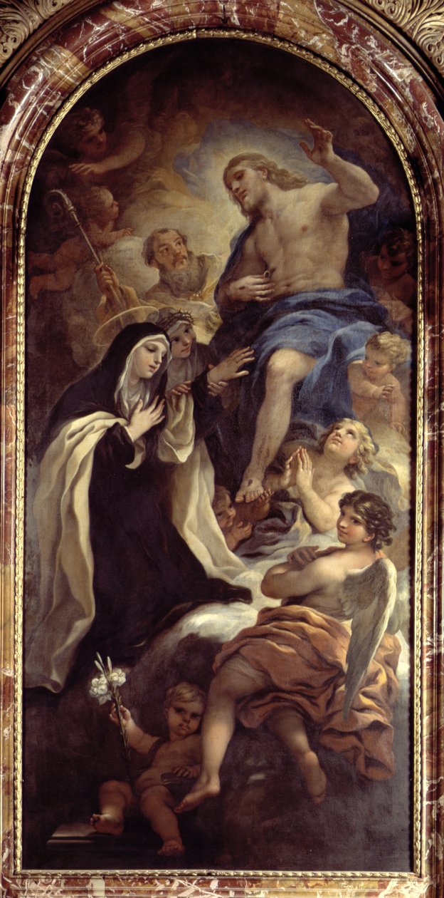 St. Maria Magdalena af Pazzi (1566-1607) af Luca Giordano