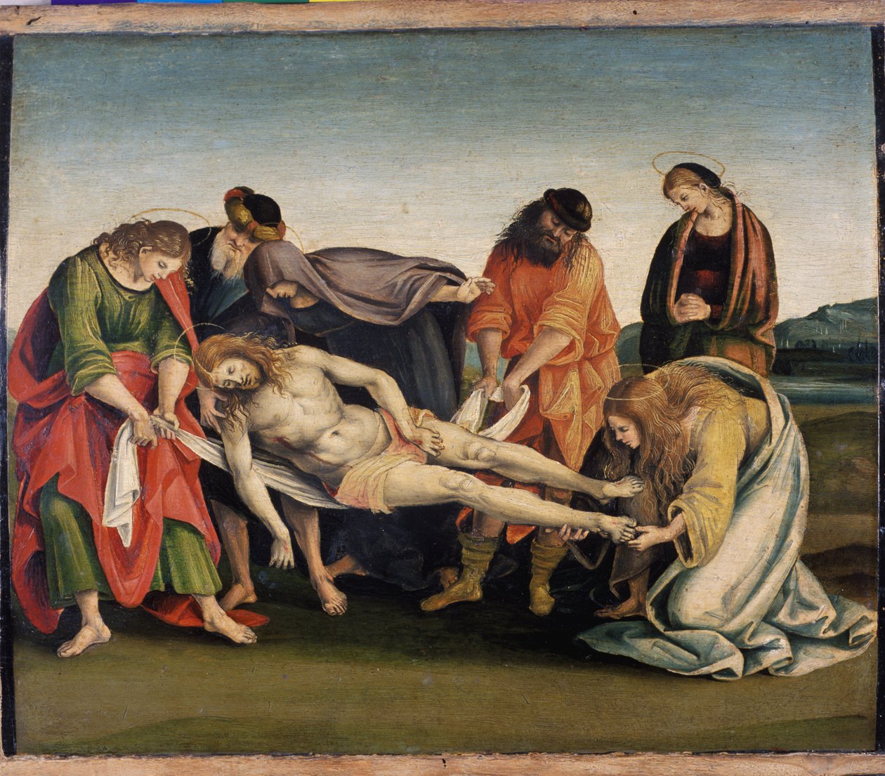 Kristus bliver båret til sin grav, ca. 1507 (tempera på poppeltræ) af Luca Signorelli
