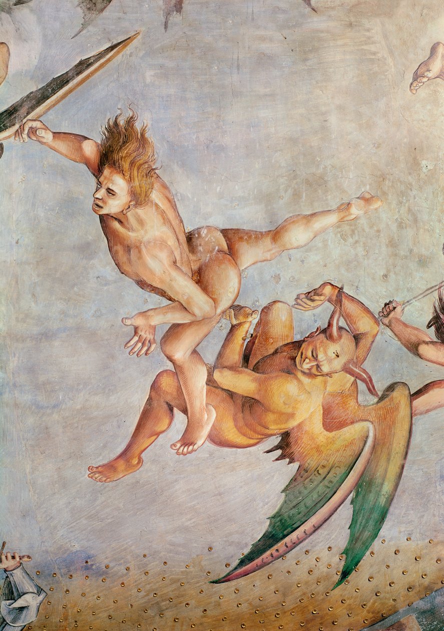 Detalje af den sidste dom, fra kapellet i Madonna di San Brizio, 1499-1504 af Luca Signorelli