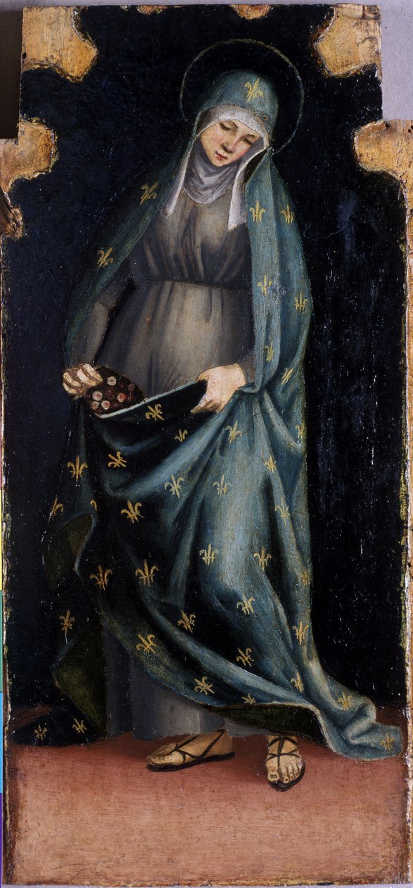St. Casilda, ca. 1515-20 (tempera på poppeltræ) af Luca Signorelli