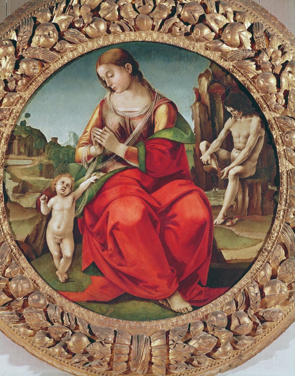 Jomfru med barn, 149598 af Luca Signorelli