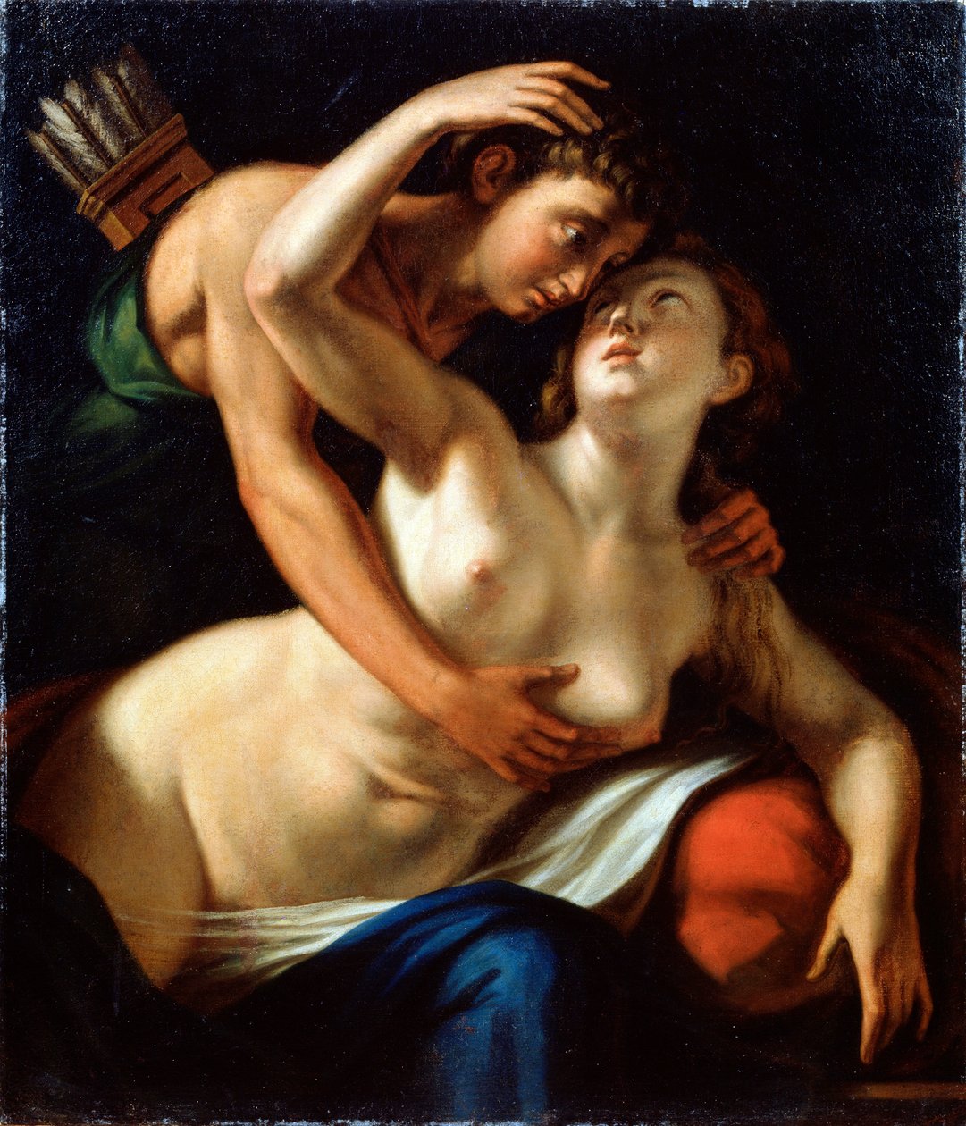 Venus og Adonis, 1500-tallet. af Luca Cambiaso