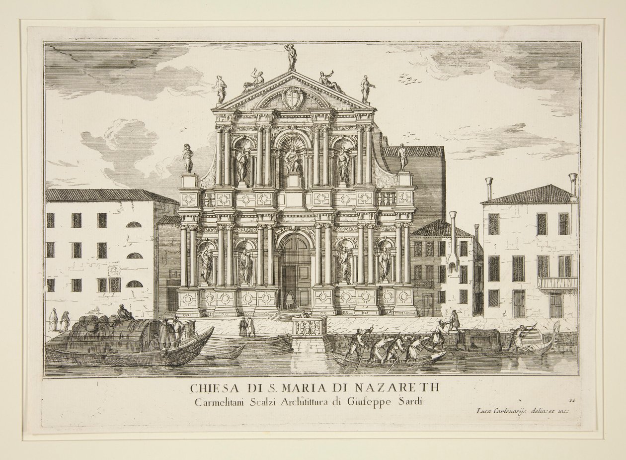 Santa Maria di Nazareth kirke fra af Luca Carlevarijs