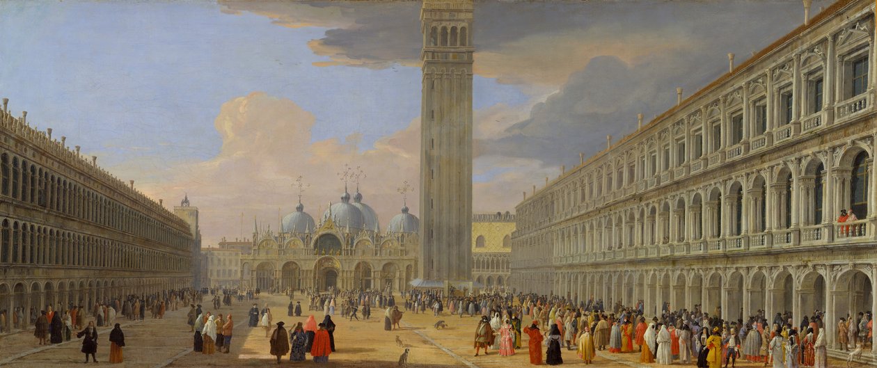 Piazza San Marco, Venedig, ca. 1709. af Luca Carlevarijs