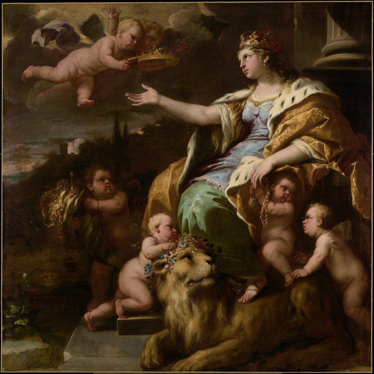 Allegori på storsindethed af Luca Giordano