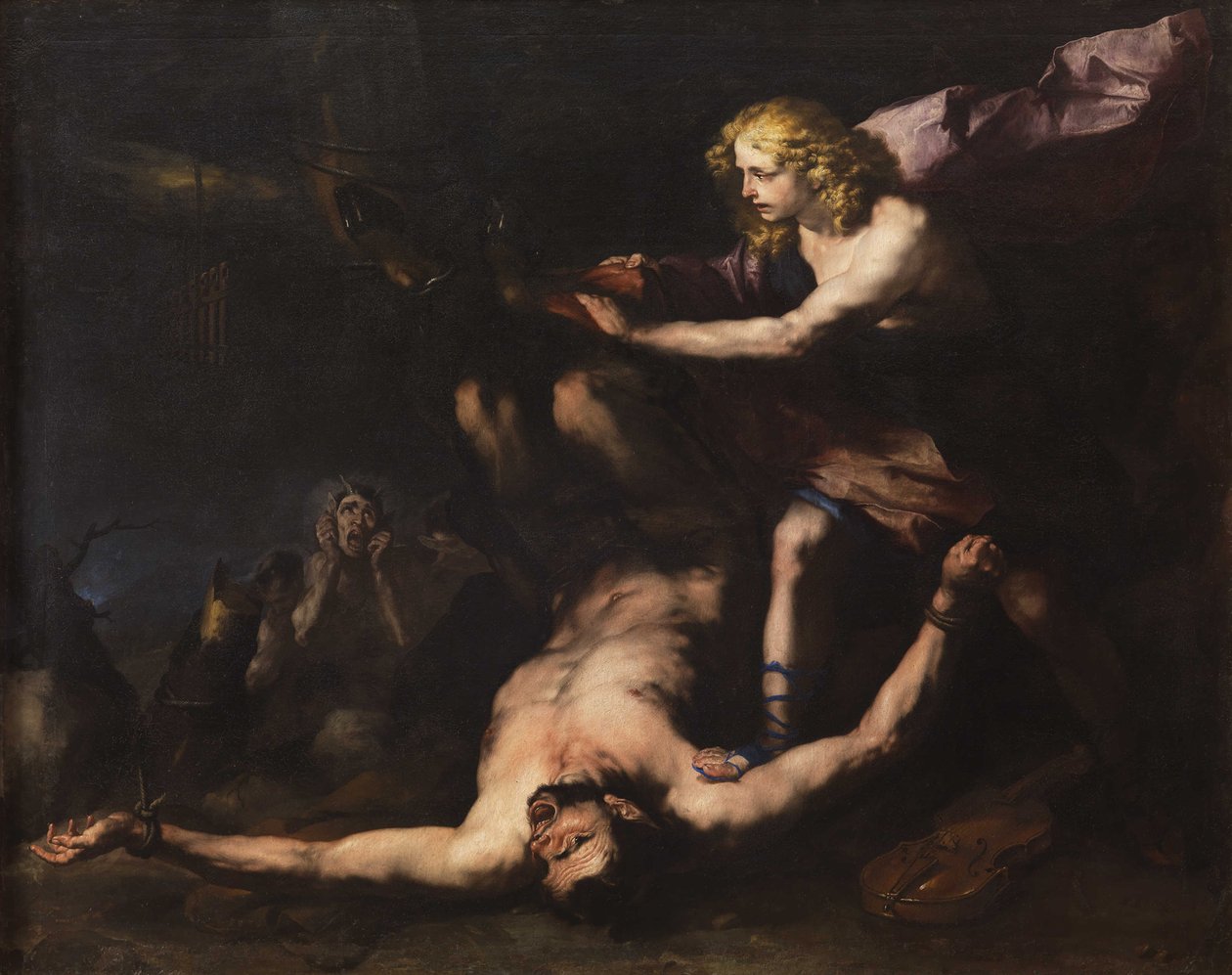 Apollo og Marsyas, ca. 1660. af Luca Giordano