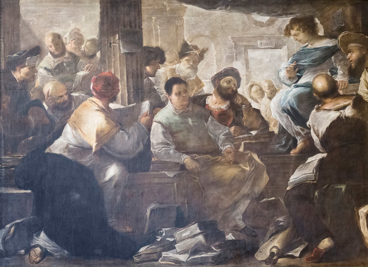 Kristus blandt lægerne af Luca Giordano