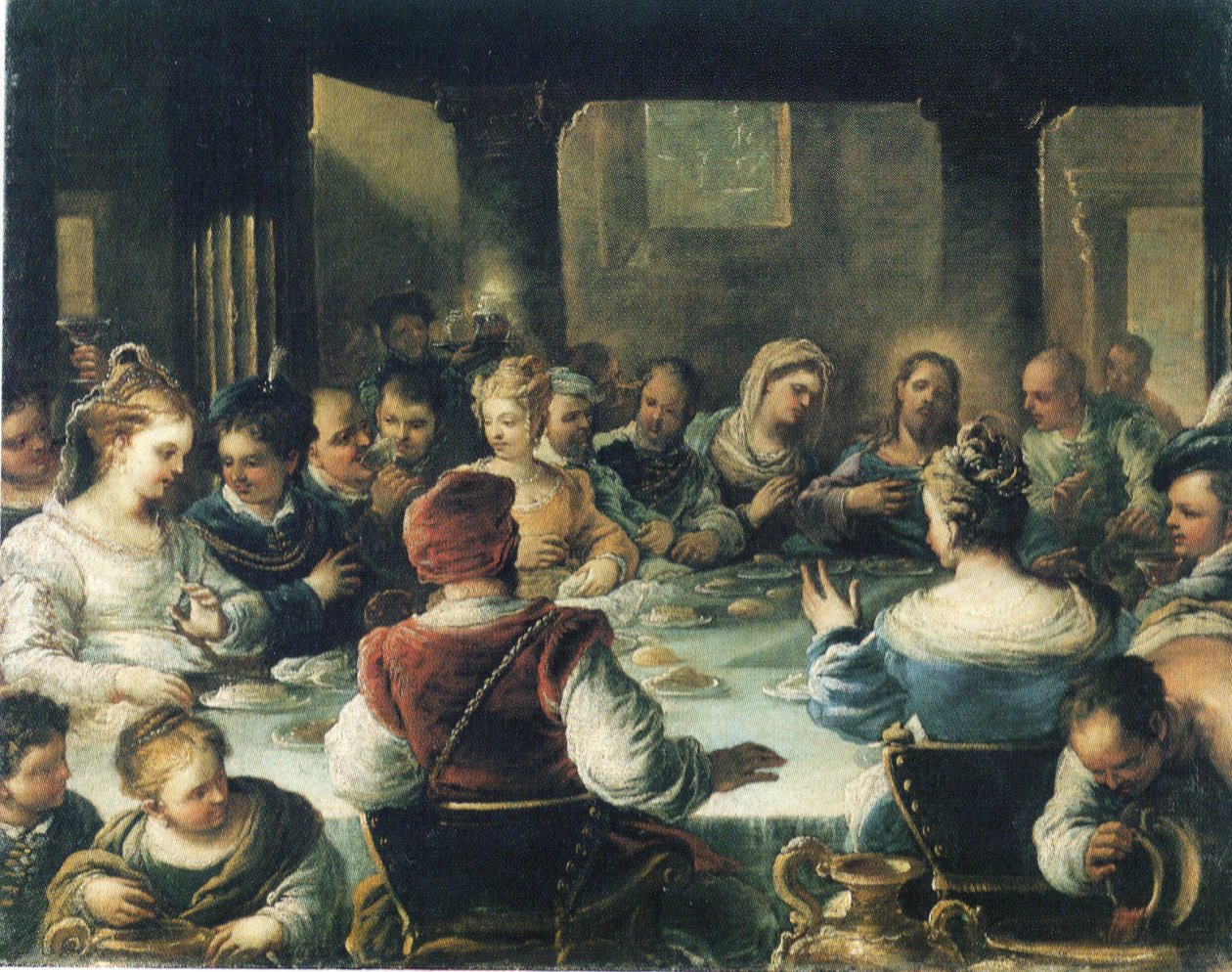 Bryllup i Kana af Luca Giordano