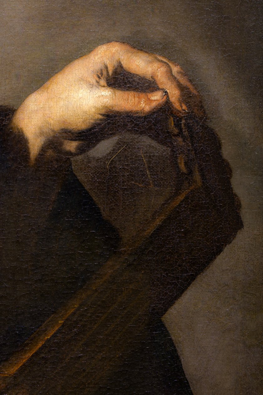 Musiker stemmer sin lut (detalje) af Luca Giordano