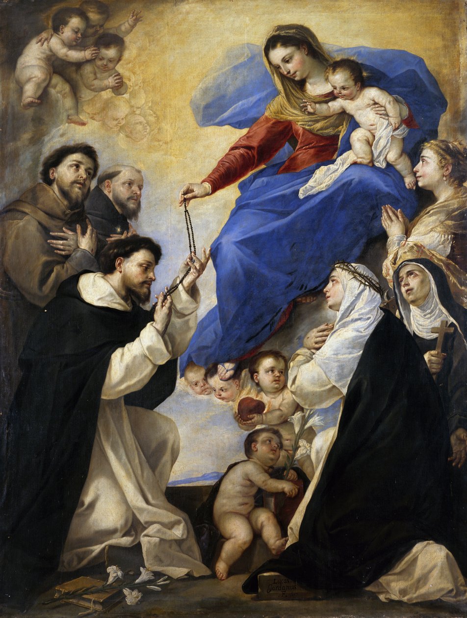 Vor Frue af rosenkransen af Luca Giordano