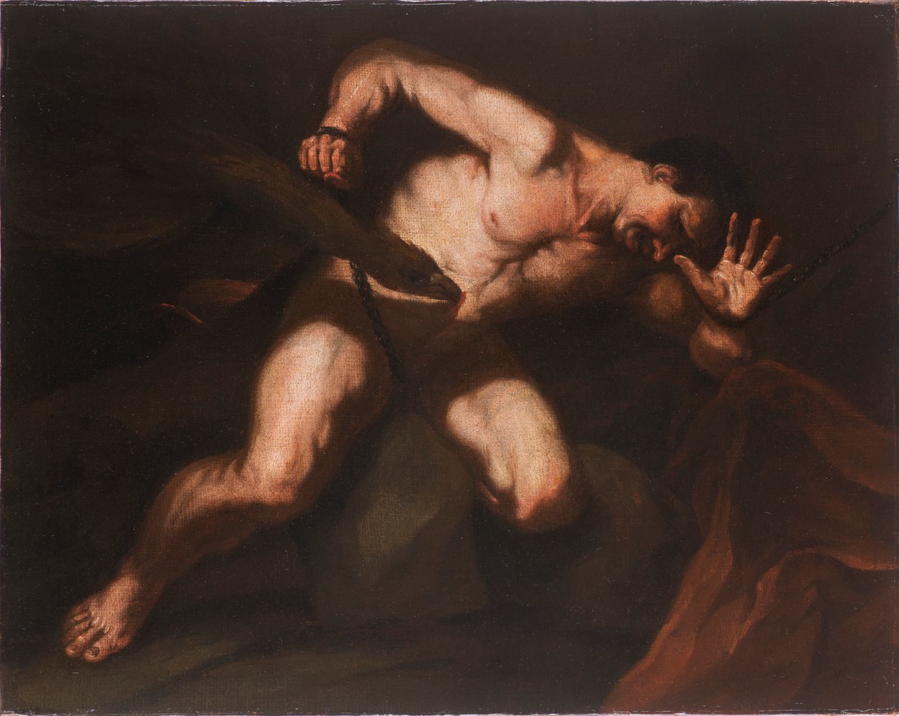 Prometheus, 1600-tallet. af Luca Giordano