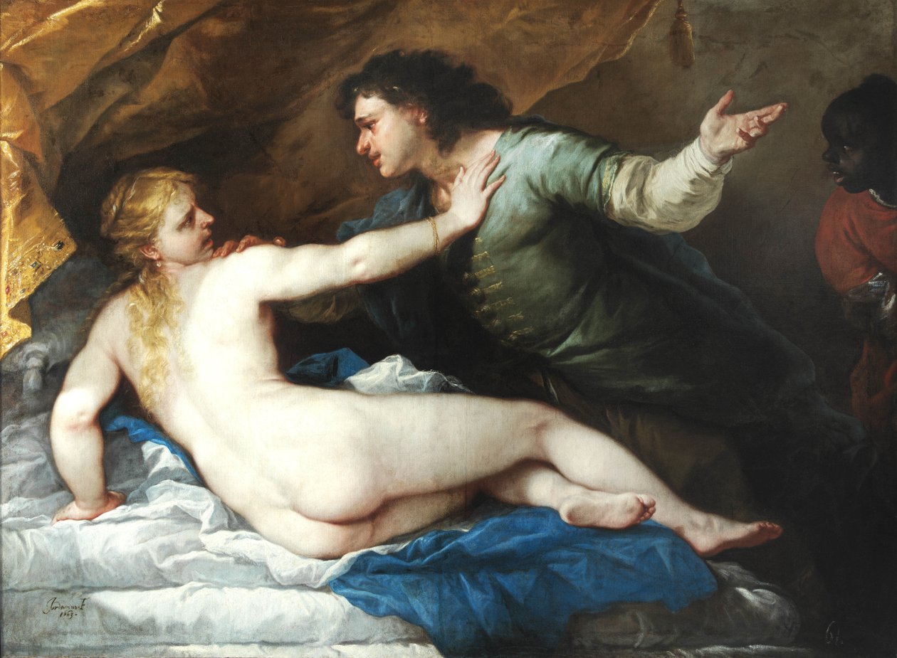 Tarquinius og Lucretia, 1663. af Luca Giordano