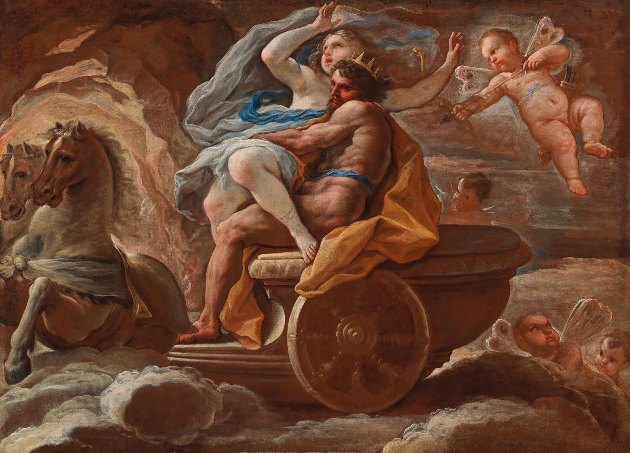 Bortførelsen af Proserpina, ca 1689. af Luca Giordano