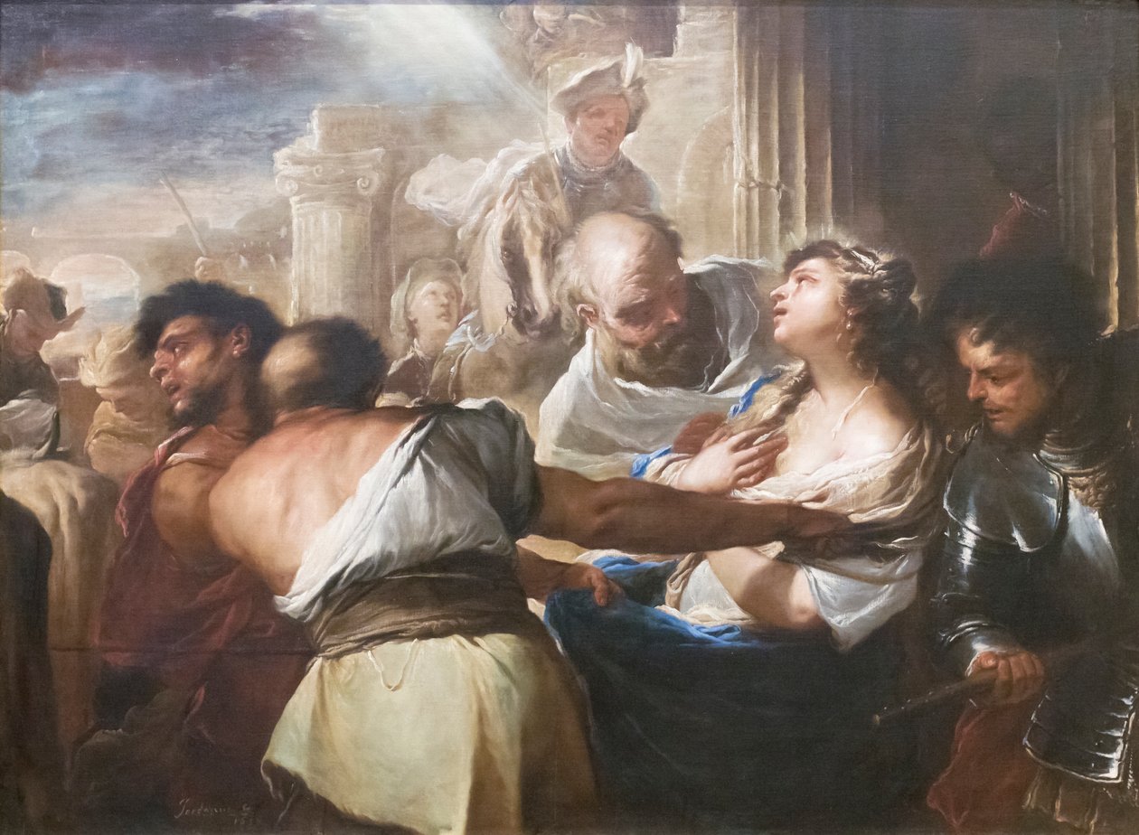 Sankt Lucys martyrium af Luca Giordano