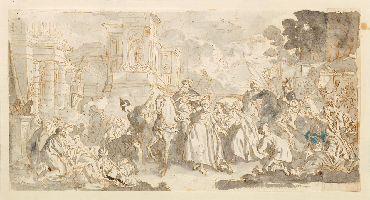 Mordechais fristelse () af Luca Giordano
