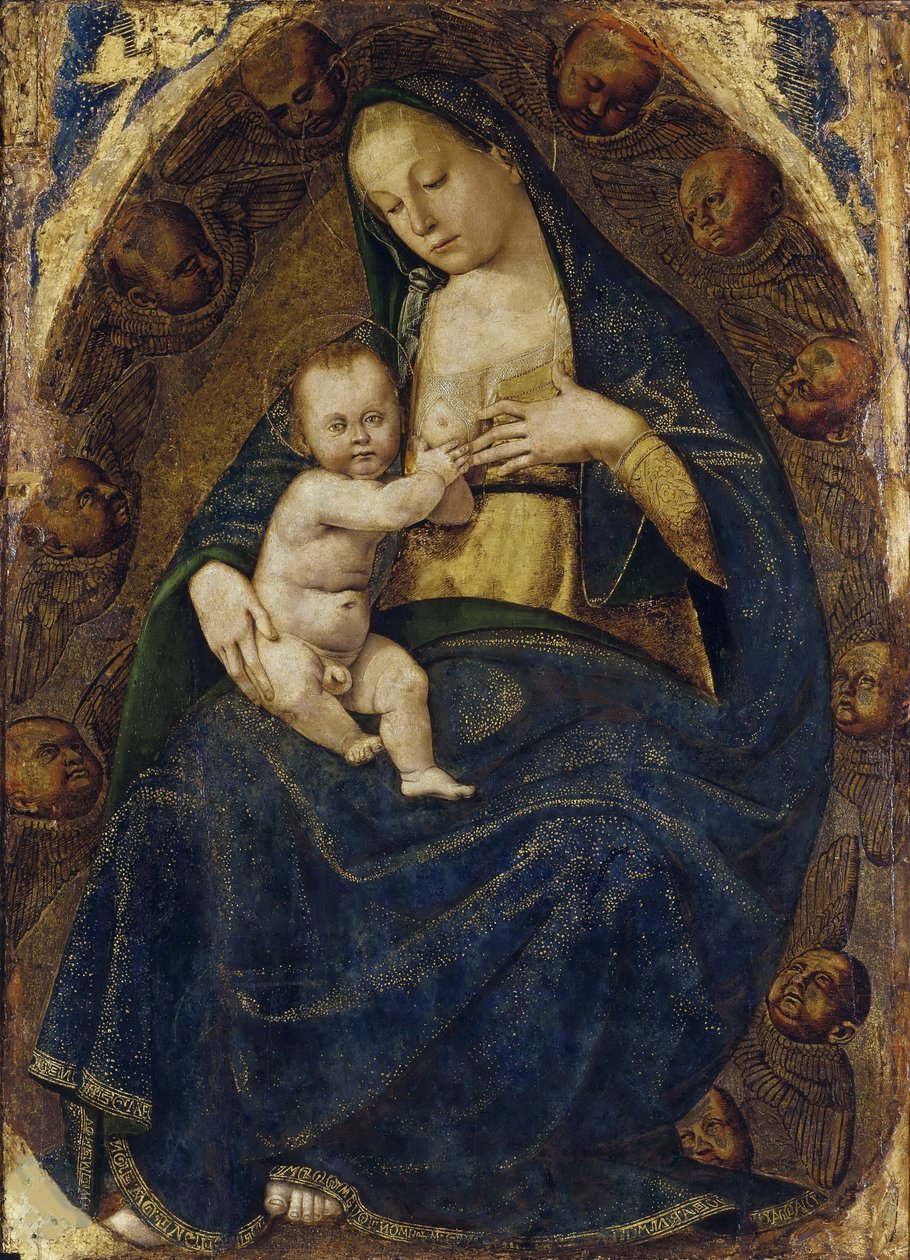 Sygeplejerske Madonna, ca. 1482-1485. af Luca Signorelli