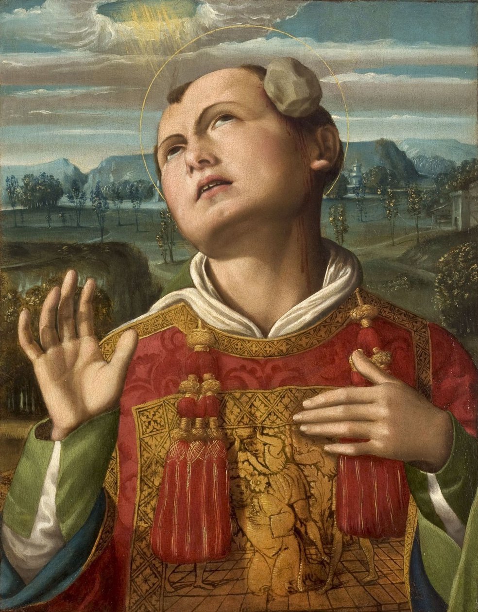 Steningen af Sankt Stefan, 1500-1505. af Luca Signorelli
