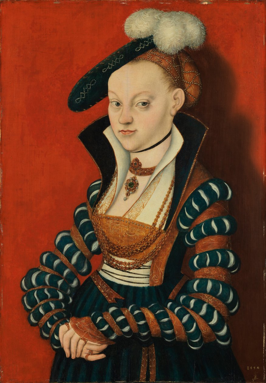 Portræt af Christiane von Eulenau af Lucas Cranach the Elder