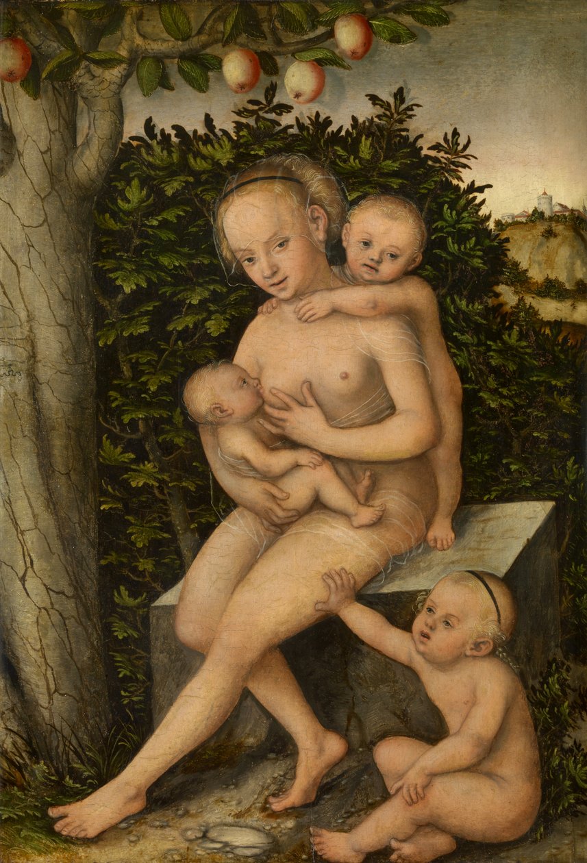 Caritas af Lucas Cranach the Elder