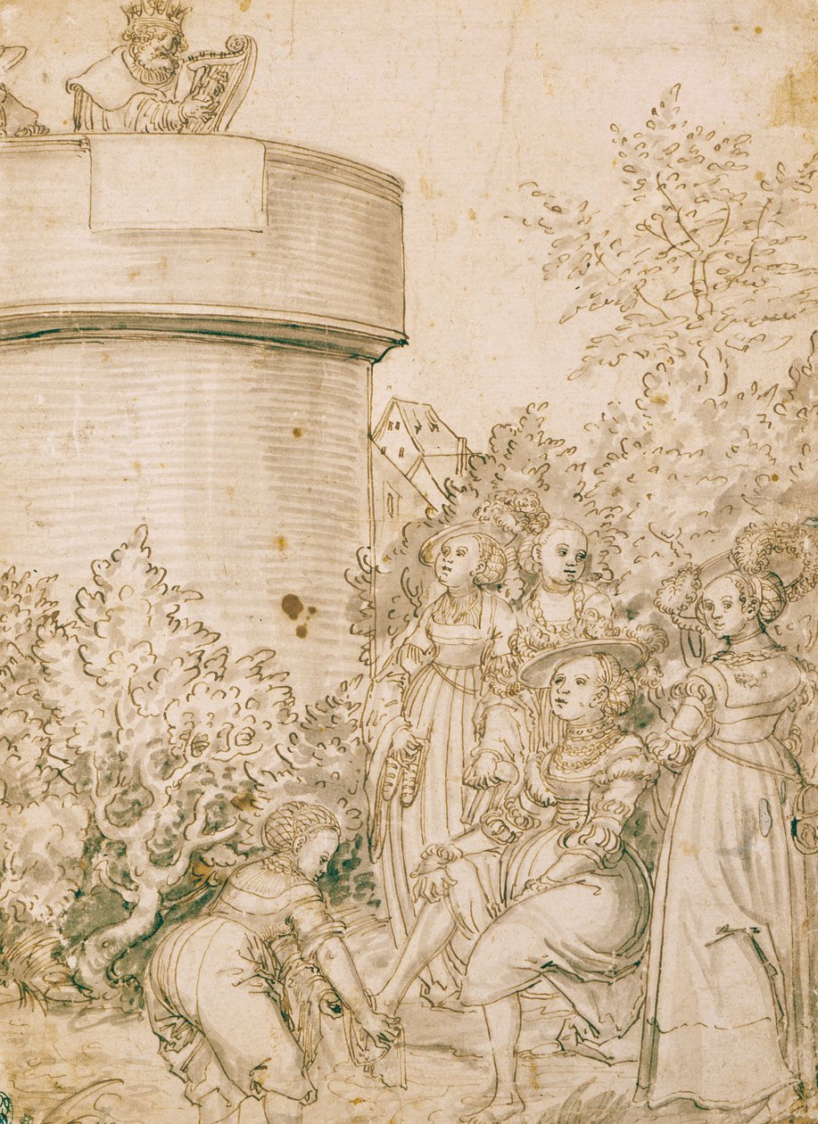 David og Batseba af Lucas Cranach the Elder