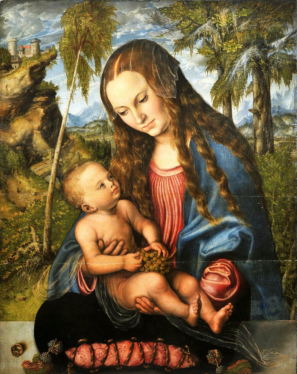 Madonna under grantræet af Lucas Cranach the Elder