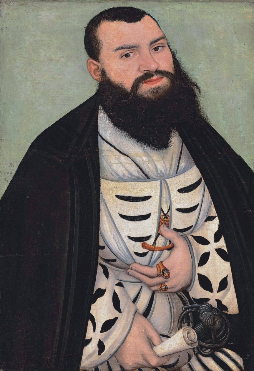 Portræt af Dr. Johann Scheiring af Lucas Cranach the Elder