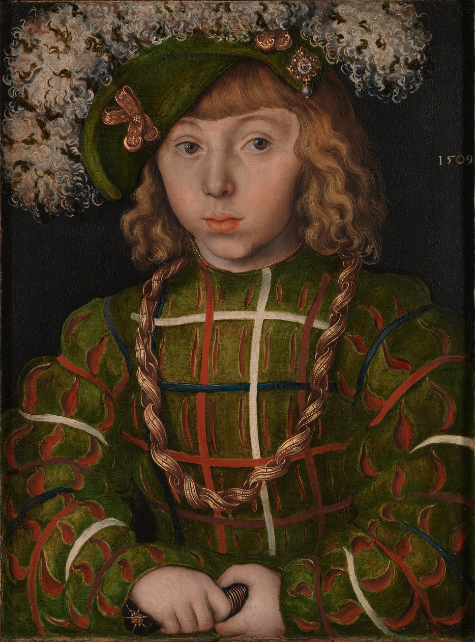 Portræt af Johann Friedrich den Magnanimous af Lucas Cranach the Elder