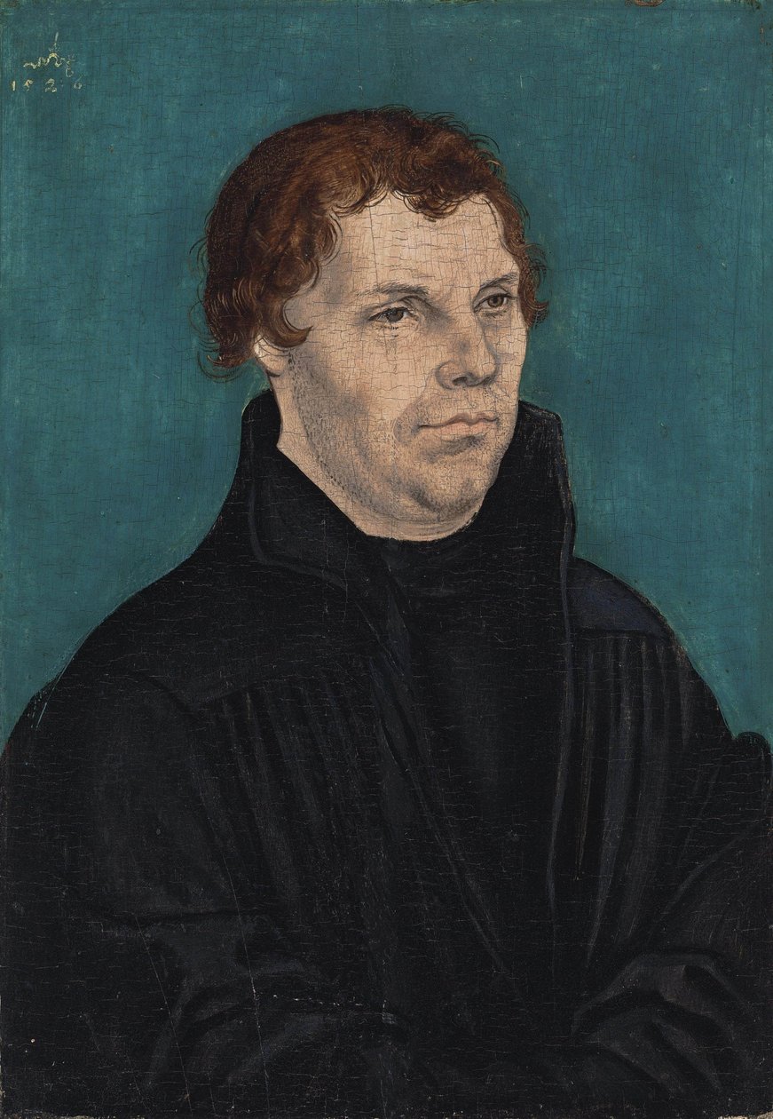 Portræt af Martin Luther af Lucas Cranach the Elder