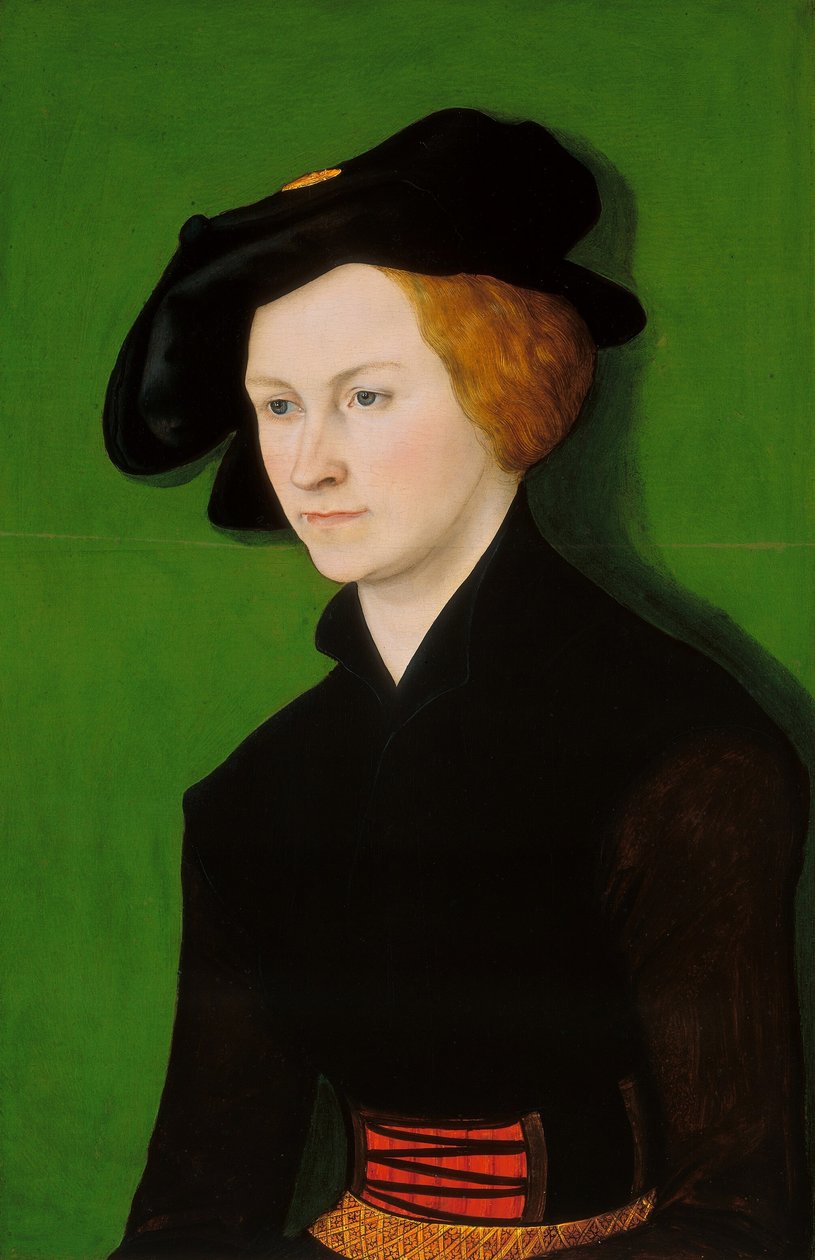 Portræt af en kvinde af Lucas Cranach the Elder
