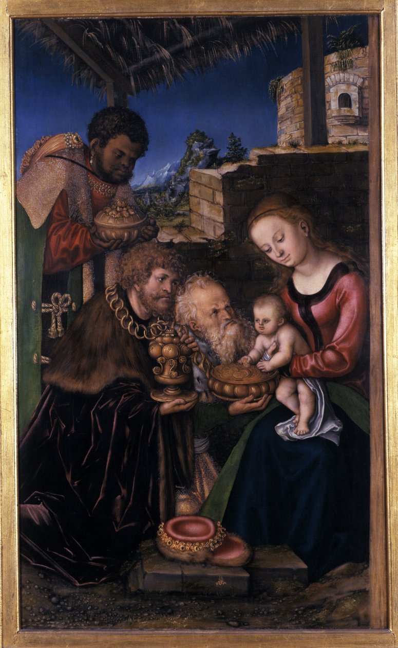 Magiernes tilbedelse, 1513-16 af Lucas Cranach the Elder