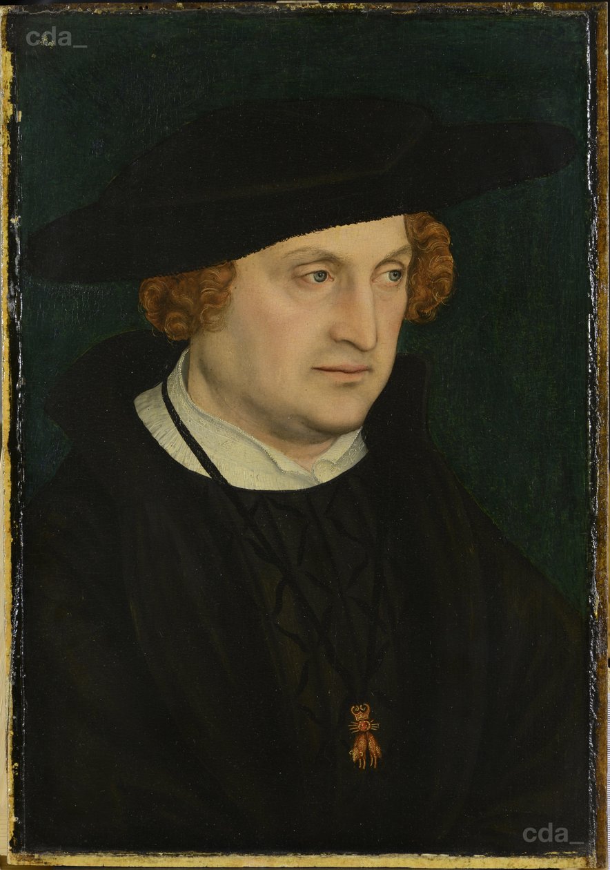 Portræt af markgrav Johann af Brandenburg-Ansbach af Lucas Cranach the Elder