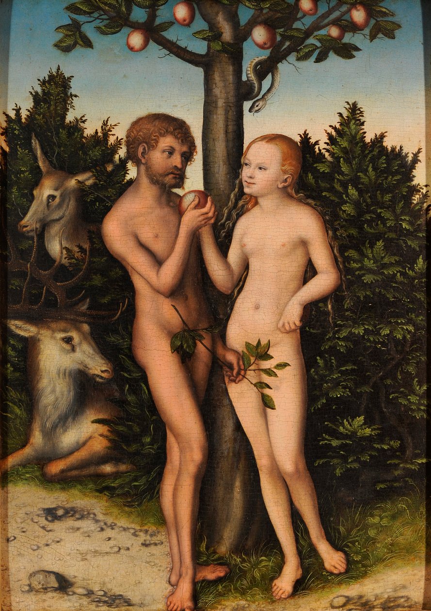 Adam og Eva af Lucas Cranach the Elder