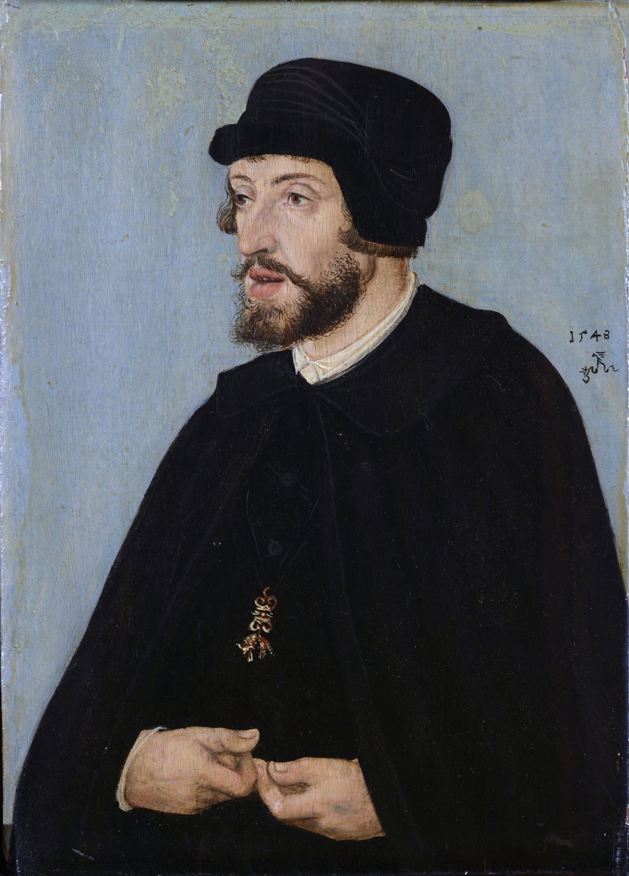 Portræt af kong Ferdinand I af Lucas Cranach the Elder