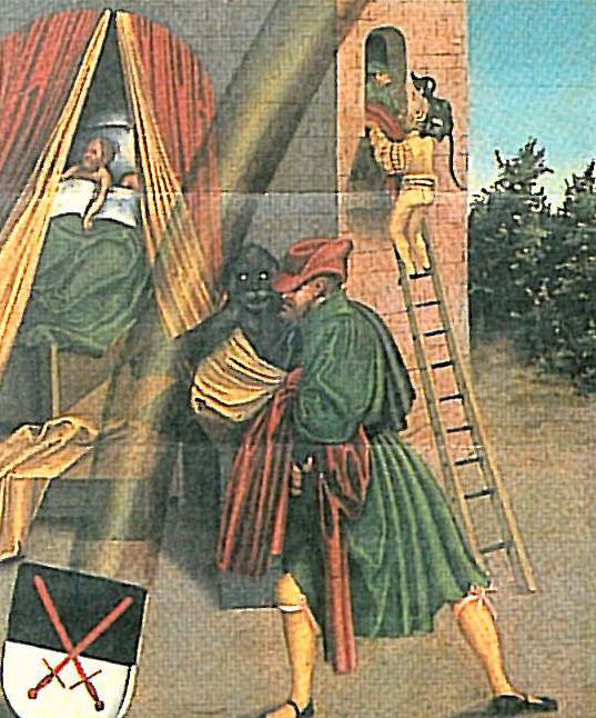De ti bud sjette bud detaljer af Lucas Cranach the Elder