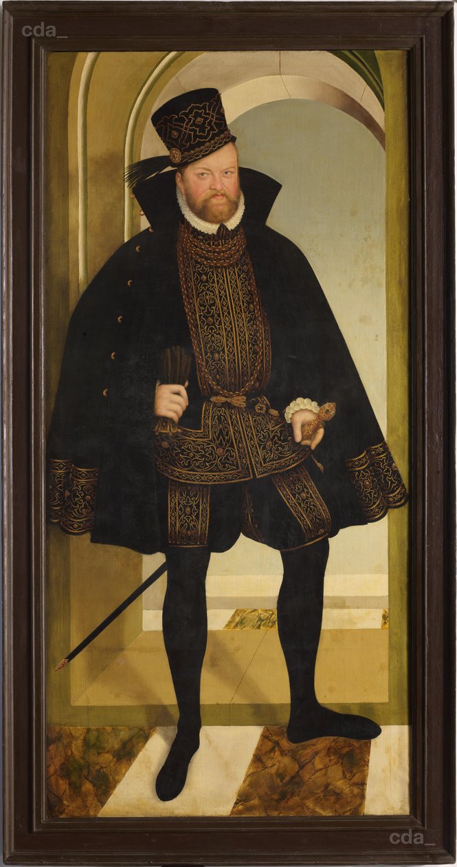 Portræt af kurfyrsten August af Lucas Cranach the Younger