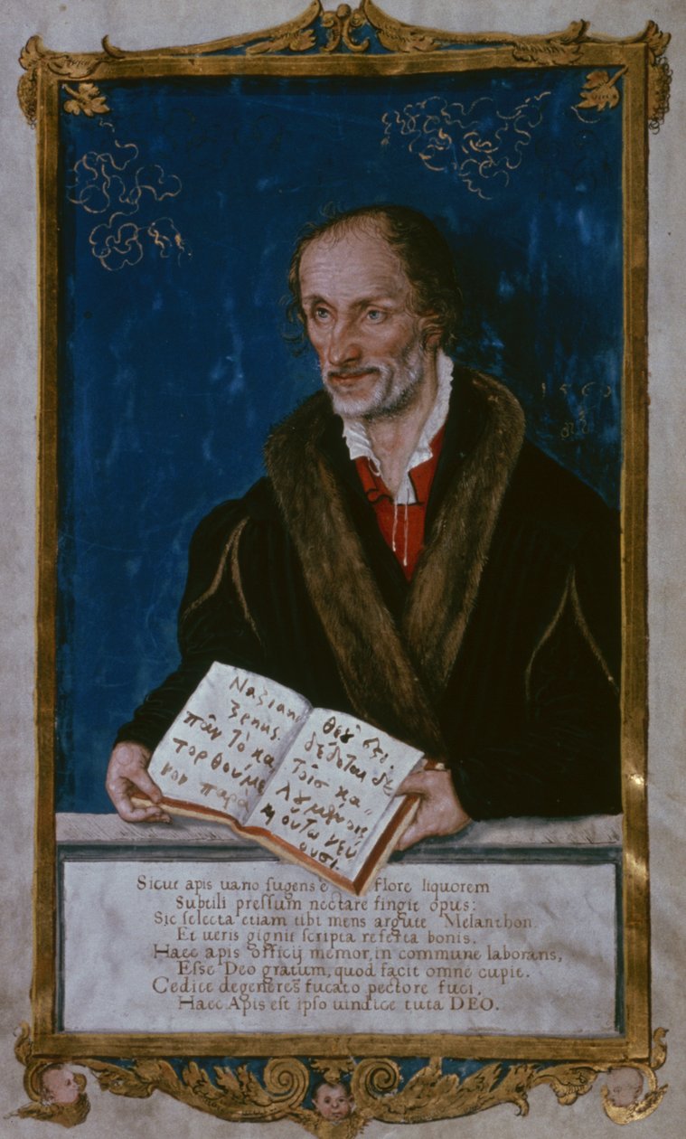 Portræt af Philipp Melanchthon af Lucas Cranach the Younger