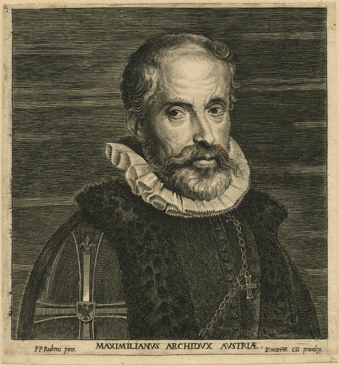 Maximilian II, ærkehertug af Østrig, efter Rubens af Lucas Emil Vorsterman