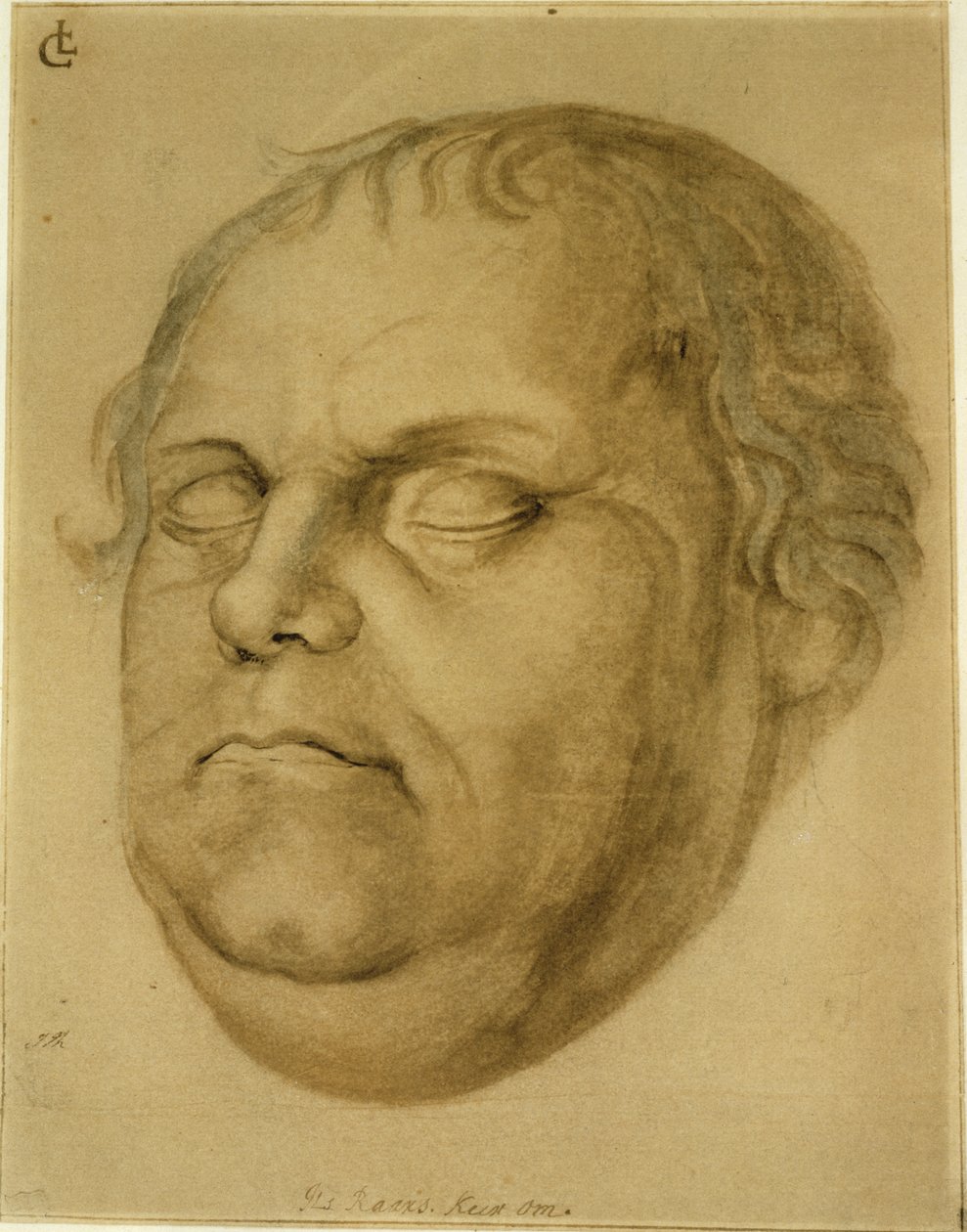 Posthumt portræt, Martin Luther, 1546 af Lucas Fortenagl